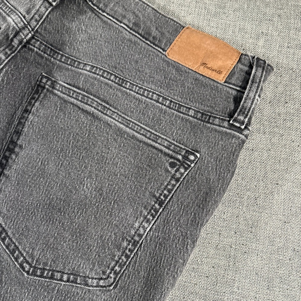 Madewell The Perfect Vintage Jean‎ Womens 31 Black High Rise Tapered Leg Denim